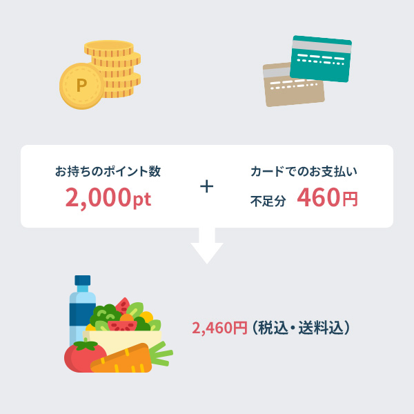 ポイントを使った上手なお買い物の例