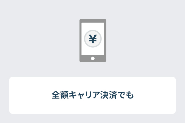 全額キャリア決済でも